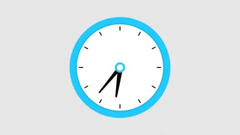 4k Animation of Clock with Moving Arrows... | Stock Video | Pond5