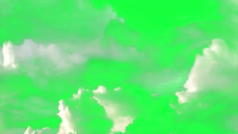 4k animation - Clouds Moving on Green Sc... | Stock Video | Pond5
