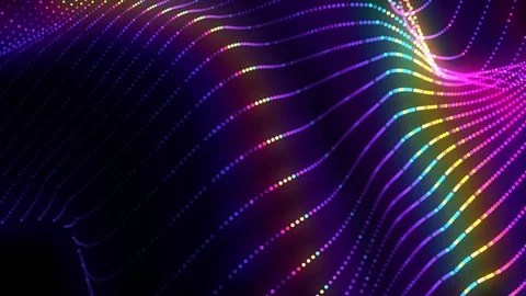 4K Animation of colored lines. Seamless loop motion graphic Stock Footage 119342236