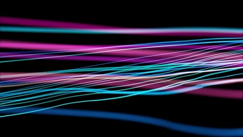 4K Animation of colored lines. Seamless loop motion Vídeos de archivo 119342609