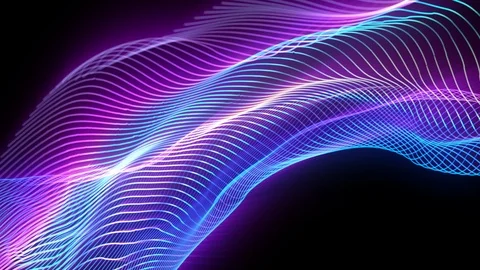 4K Animation of colored lines. Seamless loop motion Stock Footage 119343014