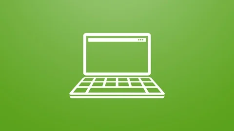 4k animation of computer icon. Stock Footage 120124000