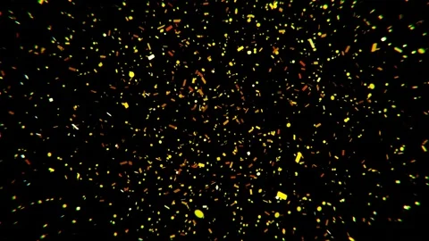 4K animation of confetti explosion and fall Stock Footage 310311193