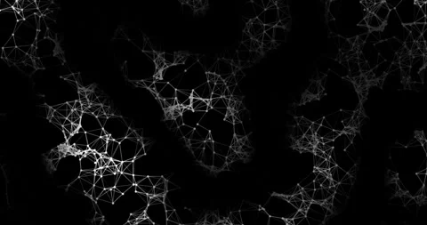 4K animation depicting interconnected nodes and lines representing data flow Stock Footage 319351198