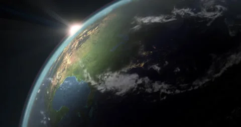4k animation of earth, featuring north america, Stock Footage 42567761