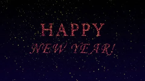 4k animation of exploding red and orange fireworks Stock Footage 166604462