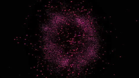 4K Animation of explosion. Shockwave burst. Explode glowing particles. Stock Footage 112200126