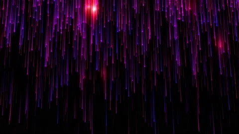 4K Animation of falling bright particles. Particle rain. Stock Footage 112112288