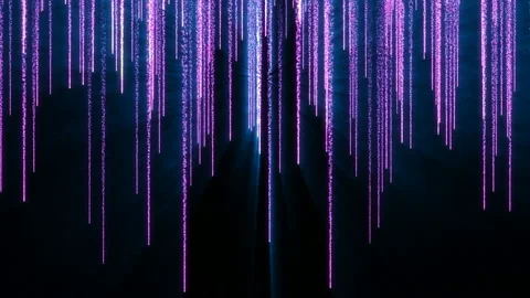 4K Animation of falling bright particles. Particle rain. Stock Footage 112363618