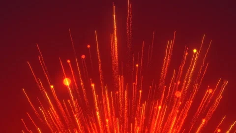 4K Animation of falling bright particles. Particle rain. Flying lights Stock Footage 124332314