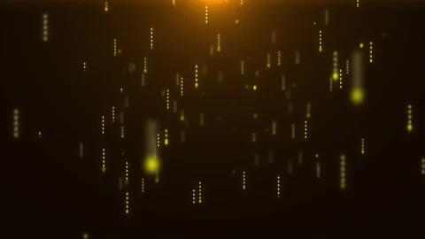 4K Animation of falling bright particles. Particle rain. Flying lights. Video stock 150214930