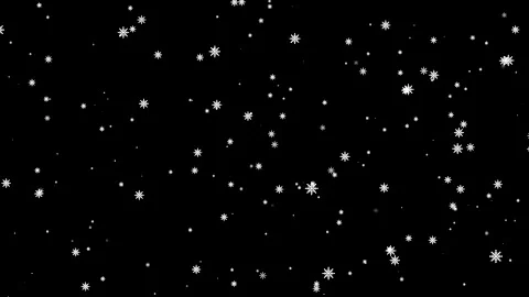 4K animation of falling snowflakes over black background Stock Footage 171021614
