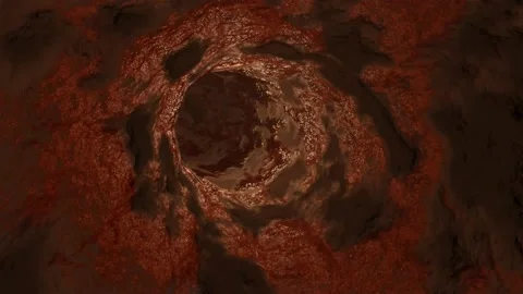 4K animation of forward-moving inside a cave or tunnel. Stock Footage 148402559