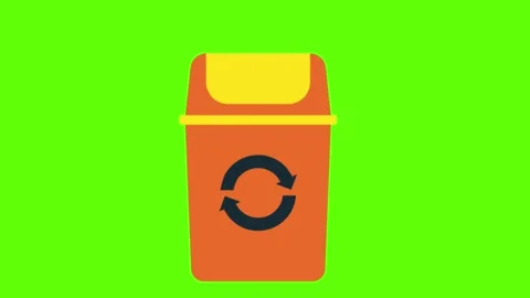 4K animation of a garbage container on a... | Stock Video | Pond5