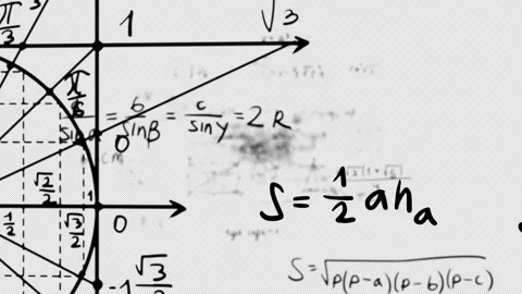 4k animation of geometric formulas Stockbeeldmateriaal 149012717