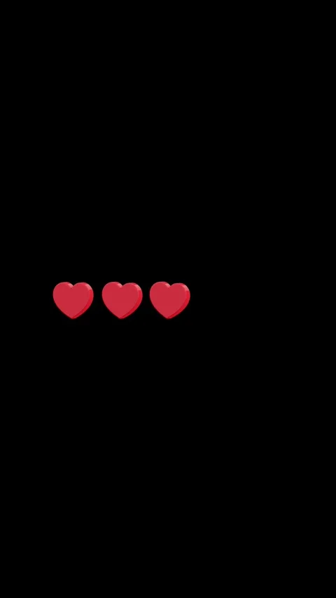 4K animation of a heart-shaped loading icon spinning on a neutral black bg Video stock 311442711