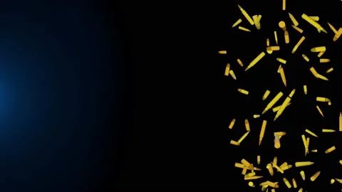 4K Animation loop background with lots of flying and rotating bulett patron on Stock Footage 186758171