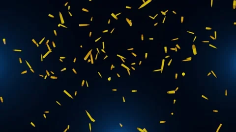 4K Animation loop background with lots of flying and rotating bulett patron on Stock Footage 186768128
