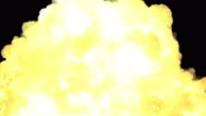 4K Animation Of An Massive Explosion On Black And Green Screen Stock Footage
