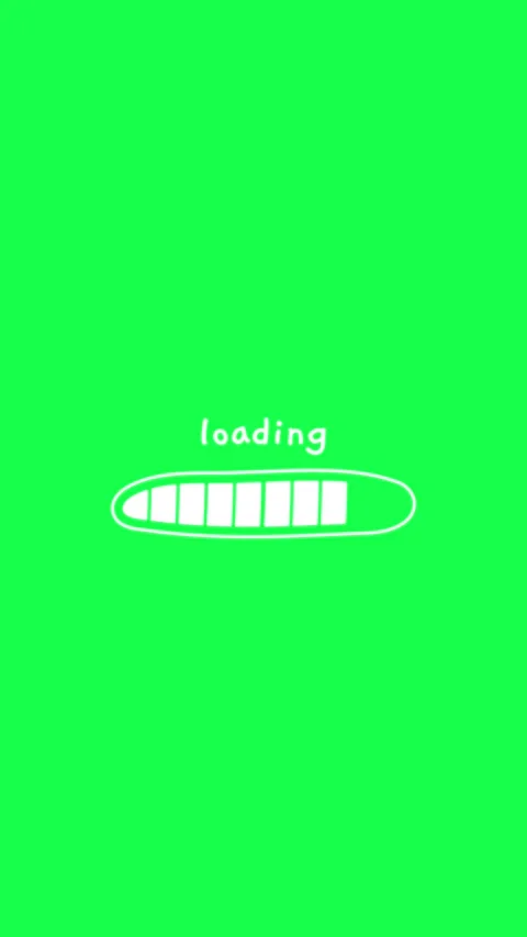 4K animation motion of a cute doodle loading bar with a green screen background. Video stock 311259494
