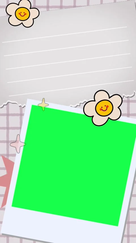 4K animation motion journaling with paper cutouts and space for photos Video stock 310216488