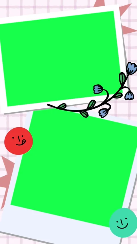 4K animation motion journaling with paper cutouts and space for photos Video stock 310216489
