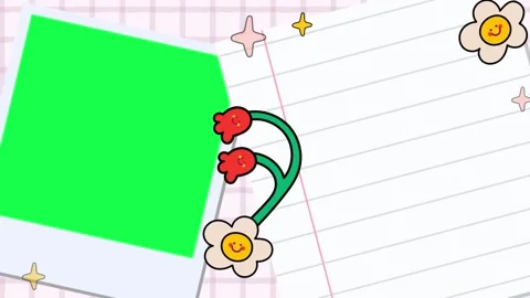 4K animation motion journaling with paper cutouts and space for photos Video stock 310216647