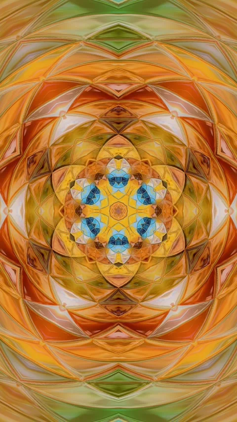 4K animation motion kaleidoscope with hypnotizing mesmerizing patterns 스톡 동영상 310216539
