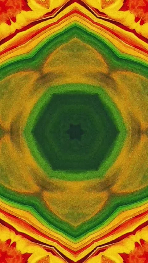 4K animation motion kaleidoscope with hypnotizing mesmerizing patterns Video stock 310216541