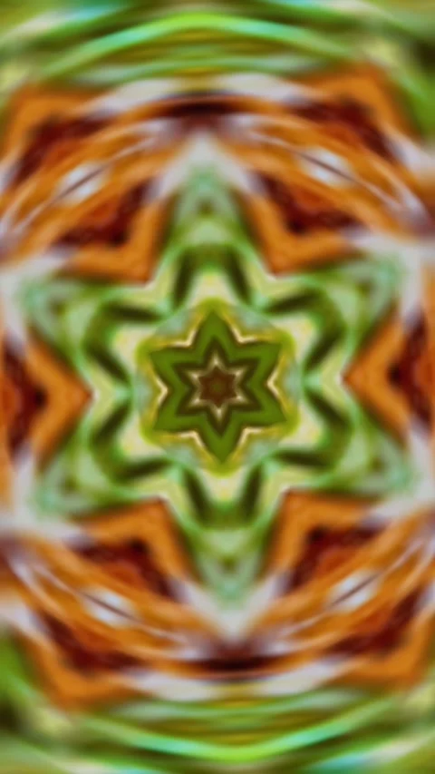 4K animation motion kaleidoscope with hypnotizing mesmerizing patterns Video stock 310216547