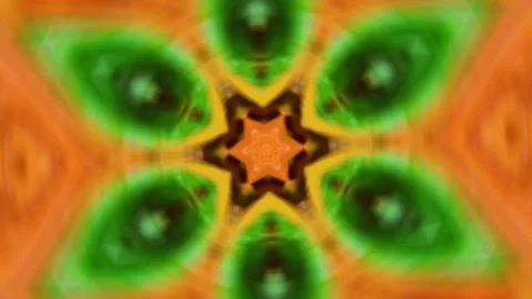 4K animation motion kaleidoscope with hypnotizing mesmerizing patterns Video stock 310216565