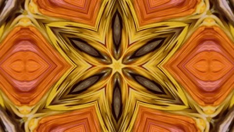 4K animation motion kaleidoscope with hypnotizing mesmerizing patterns Video stock 310216572