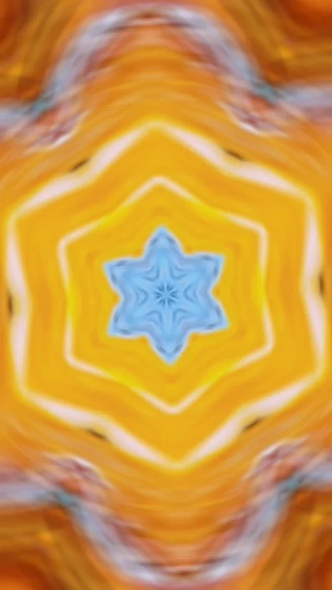 4K animation motion kaleidoscope with hypnotizing mesmerizing patterns Video stock 310216617