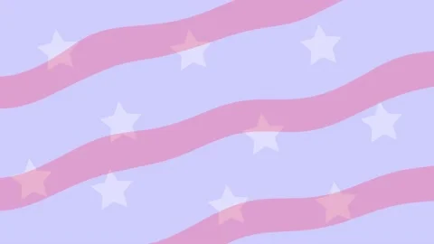 4K Animation. Moving Background of stars and stripes. US concept Stock Footage 231909271