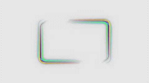 4K animation. Neon frame. Colorful neon lines draw moving. Stock Footage 262573887