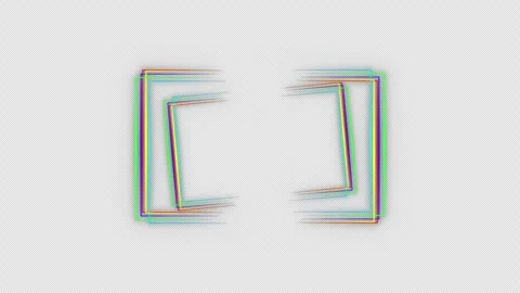 4K animation. Neon frame. Colorful neon lines draw moving. Stock Footage 262573899