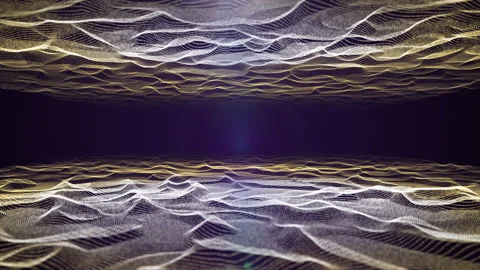 4k animation of reflection abstract space surface. Stock Footage 135033049