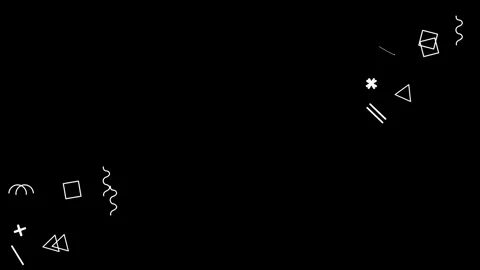 4k animation of a retro pattern background with geometrical shapes and lines. \ Stock Footage 267277079