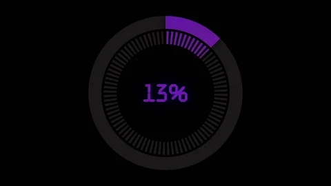 4K Animation Science Futuristic Loading Circle. Technology concept. Purple Stock Footage 118458877