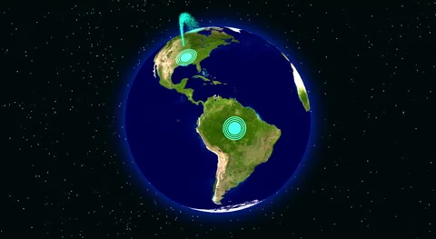 4K Animation showing concept of Global spread of COVID 19 infection Stock Footage 143003115