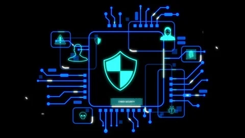 4K Animation Showing CPU Activation on Motherboard Video stock 289808704