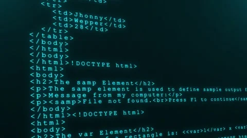 4K Animation of Source code data scrolling . Program code hacking process Stock Footage 246542954