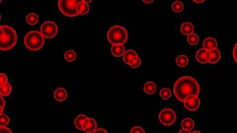 4K Animation Symbol Microscope Disease cells close up red color illustration Stock-Footage 83259716