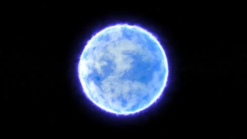 4K Animation of a Variable Pulsating Blue Giant Star Stock Footage 310759955