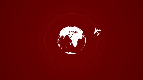 4K Animation of World Travel |Loopable Stock-Footage 108042120