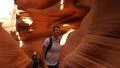 4K Antelope Canyon 08 Tourists in Slot Canyon Tilt Up 4k or 4k+ Resolution
