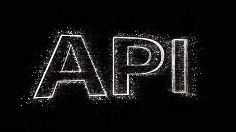 4k API Application Programming Interface language word tag,binary computer code Stock Footage 111655532