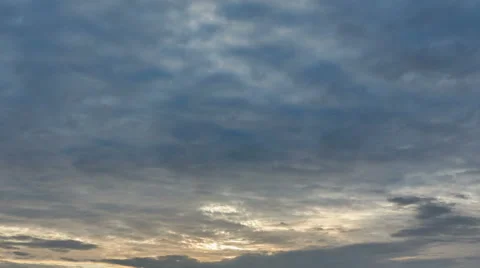 4K. Apocalyptic dramatic clouds and sunset. Time-lapse. Stock Footage 61090571