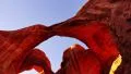 4K Arches 05 Tilt Down Double Arch Sunset Utah USA 4k or 4k+ Resolution
