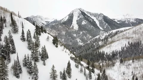 4K Arial Drone Video - in the Wasatch Mountains, near Salt Lake City, Utah Stock Footage 239470186